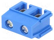 Connector: PCB terminal block; terminal; 16A; 300V; angled 90° ECE