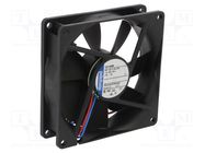 Fan: DC; axial; 24VDC; 92x92x25mm; 102m3/h; 39dBA; slide bearing EBM-PAPST