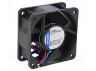 Fan: DC; axial; 12VDC; 60x60x25mm; 56m3/h; 43dBA; slide; 6850rpm EBM-PAPST