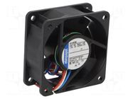 Fan: DC; axial; 24VDC; 60x60x25mm; 35m3/h; 28dBA; ball; 4100rpm EBM-PAPST