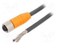 Connection lead; M12; PIN: 4; straight; 2m; plug; 240VAC; 4A; IP67 LUMBERG AUTOMATION