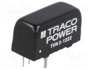 Converter: DC/DC; 3W; Uin: 9÷18V; Uout: 12VDC; Uout2: -12VDC; SIP8 TRACO POWER