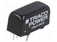 Converter: DC/DC; 3W; Uin: 18÷36V; Uout: 12VDC; Uout2: -12VDC; SIP8 