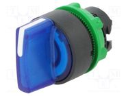 Switch: rotary; 22mm; Stabl.pos: 3; blue; LED; IP66; prominent; Pos: 3 SCHNEIDER ELECTRIC