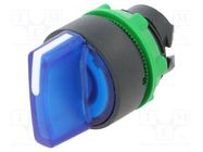 Switch: rotary; 22mm; Stabl.pos: 1; blue; LED; IP66; prominent; Pos: 3 SCHNEIDER ELECTRIC