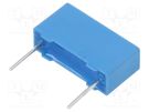 Capacitor: polyester; 0.1uF; 63VAC; 100VDC; 10mm; ±5%; 13x7x4mm EPCOS
