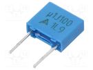 Capacitor: polyester; 0.1uF; 63VAC; 100VDC; 5mm; ±5%; 7.3x6.5x2.5mm EPCOS
