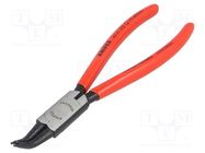 Pliers; for circlip; internal; 19÷60mm; Pliers len: 180mm; angular 