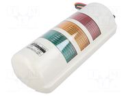 Signalling column; red/amber/green; LED; 24VDC; IP55; 74x46x216mm QLIGHT