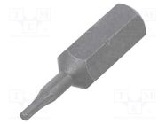 Screwdriver bit; hex key; HEX 1,5mm; Overall len: 25mm WERA