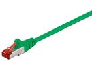 CAT 6 Patch Cable S/FTP (PiMF), green, 15 m - copper conductor (CU), halogen-free cable sheath (LSZH)