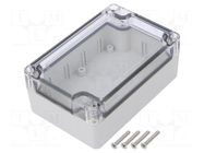 Enclosure: multipurpose; X: 70mm; Y: 105mm; Z: 40mm; polycarbonate KRADEX