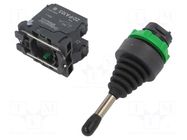 Switch: joystick; 22mm; Stabl.pos: 1; NO x2; black; none; 3A/240VAC SCHNEIDER ELECTRIC