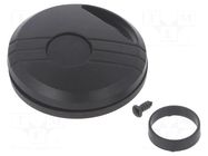 Enclosure: for remote controller; Z: 13mm; ABS; Body col: black MASZCZYK