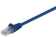 CAT 5e Patch Cable, U/UTP, blue, 1 m - copper-clad aluminium wire (CCA)