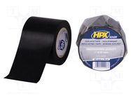Tape: electrical insulating; W: 50mm; L: 10m; Thk: 0.19mm; black HPX