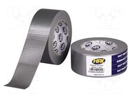 Tape: duct; W: 48mm; L: 25m; Thk: 0.24mm; silver; natural caoutchouc HPX