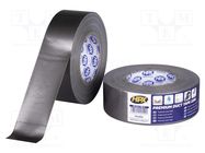 Tape: duct; W: 48mm; L: 50m; Thk: 0.2mm; silver; natural rubber; 12% HPX