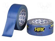 Tape: duct; W: 48mm; L: 25m; Thk: 0.3mm; blue (bright); max.60°C; 12% HPX