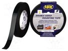 Tape: fixing; W: 19mm; L: 10m; Thk: 0.95mm; double-sided; acrylic HPX