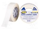 Tape: fixing; W: 38mm; L: 25m; Thk: 0.23mm; double-sided; white HPX