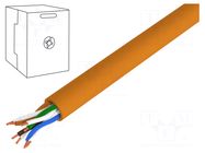 Wire; BiTLAN,U/UTP; 4x2x24AWG; 5e; wire; Cu; data transmission BITNER