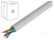 Wire; BiTLAN,U/UTP; 4x2x24AWG; 5e; data transmission; wire; Cu BITNER
