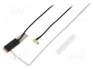 Antenna; 17dBi; DAB; 50Ω; black; 9÷16VDC; RG174; -20÷80°C PER.PIC.