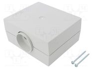 Enclosure: for power supplies; X: 100mm; Y: 120mm; Z: 56mm; ABS; grey MASZCZYK