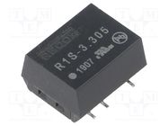 Converter: DC/DC; 1W; Uin: 2.97÷3.63V; Uout: 5VDC; Iout: 200mA; SMT RECOM