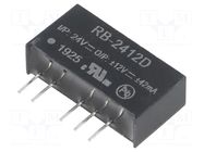 Converter: DC/DC; 1W; Uin: 21.6÷26.4VDC; Uout: 12VDC; Uout2: -12VDC RECOM