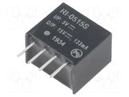 Converter: DC/DC; 2W; Uin: 4.5÷5.5VDC; Uout: 15VDC; Iout: 133mA; SIP4 RECOM