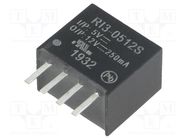 Converter: DC/DC; 3W; Uin: 4.5÷5.5V; Uout: 12VDC; Iout: 250mA; SIP4 