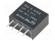 Converter: DC/DC; 1W; Uin: 2.97÷3.63V; Uout: 5VDC; Iout: 200mA; SIP4 RECOM