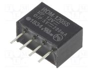 Converter: DC/DC; 1W; Uin: 10.8÷13.2V; Uout: 5VDC; Iout: 200mA; SIP4 RECOM