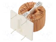 Inductor: wire; THT; 10mH; 220mΩ; SC; 250VAC; 2A; -25÷120°C KEMET