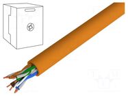Wire; BiTLAN,U/UTP; 4x2x23AWG; 6; data transmission; wire; Cu; 305m BITNER