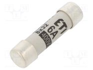 Fuse: fuse; gG; 6A; 400VAC; cylindrical,industrial; 8x31mm ETI POLAM