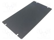 Mounting plate; steel; Series: 1441; black HAMMOND