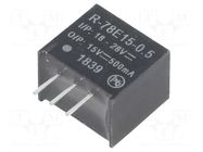 Converter: DC/DC; 7.5W; Uin: 18÷28VDC; Uout: 15VDC; Iout: 0.5A; SIP3 RECOM