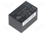 Converter: AC/DC; 1W; 85÷264VAC; 5VDC; Iout: 200mA; 63%; RAC01-GB RECOM