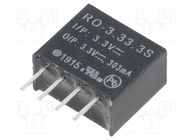 Converter: DC/DC; 1W; Uin: 2.97÷3.63V; Uout: 3.3VDC; Iout: 303mA RECOM