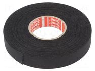Tape: textile; W: 15mm; L: 25m; Thk: 0.26mm; Automotive; acrylic; 40% TESA
