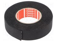Tape: textile; W: 19mm; L: 15m; Thk: 0.26mm; Automotive; acrylic; 40% TESA