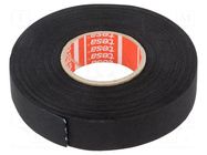 Tape: textile; W: 19mm; L: 25m; Thk: 0.26mm; Automotive; acrylic; 40% TESA