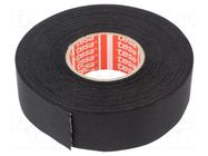 Tape: textile; W: 25mm; L: 25m; Thk: 0.26mm; Automotive; acrylic; 40% TESA