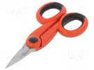 Scissors; for cables; 140mm; ergonomic two-component handles WEIDMÜLLER
