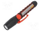 LED torch; 142x30x26mm; Features: waterproof enclosure; IP67 FLUKE