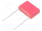 Capacitor: polyester; 1uF; 63VAC; 100VDC; 10mm; ±10%; 5x11x13mm WIMA