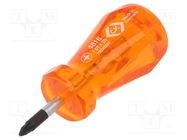 Screwdriver; Pozidriv®; PZ1; HD Classic Stubby; Overall len: 85mm C.K